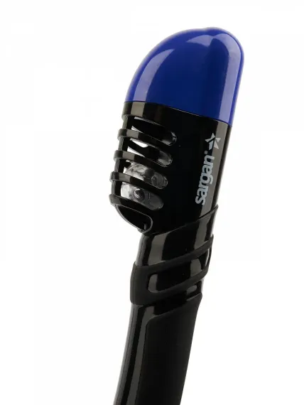 Набор маска+трубка в сумке Sargan Баттерфляй-М черный/синий