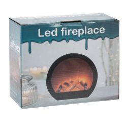 GAEM Изделие декоративное "Камин", L20 W9 H18 см, (подсветка, USB, 3xАА не прилаг.)