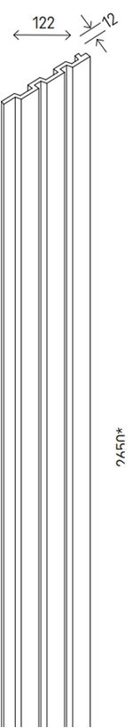 Декоративная панель LINERIO M-LINE NATURAL BLACK