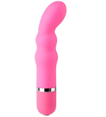 Розовый силиконовый вибратор NEON TEASER VIBE PINK - 11,4 см. (Цвет: розовый)