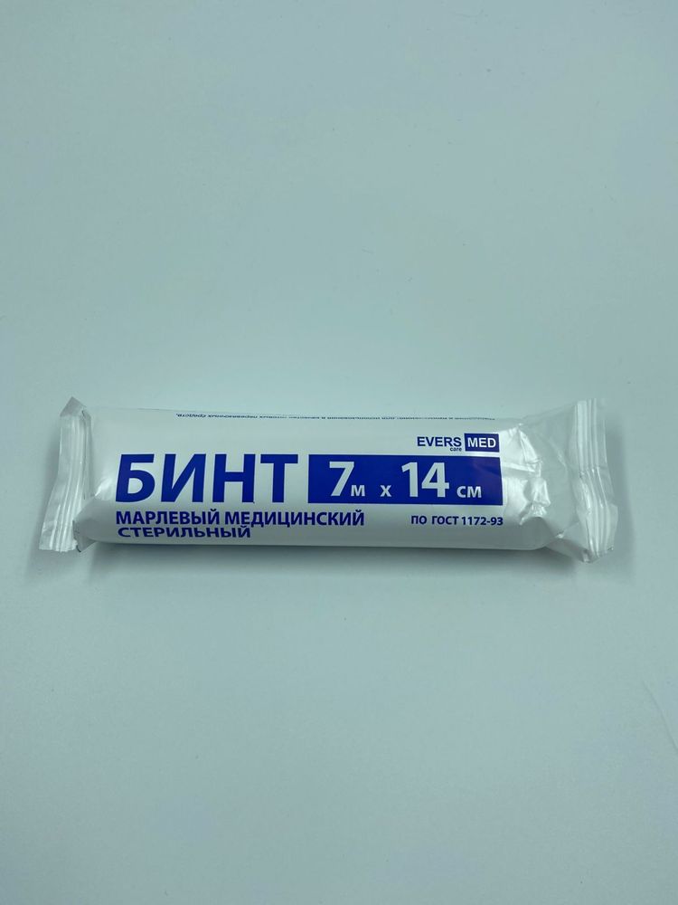 Бинт марл. стерил. Eversmed Премиум пл.36 7 м х 14 см