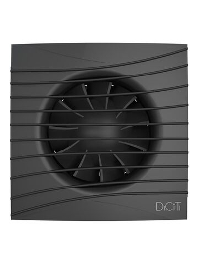 Вентилятор накладной SILENT D100 обратный клапан Matt black DICITI