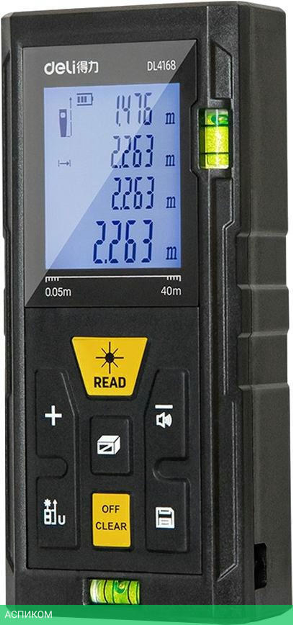 Лазерный дальномер Deli DL4168