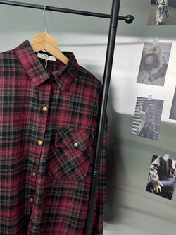 Рубашка женская арт. 11012 цвет "вишнёвый"