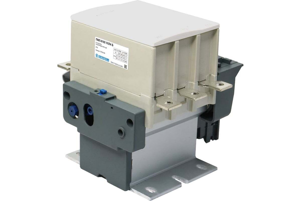 Пускатель электромагнитный ПМЛ-6100 УХЛ4 Б, 220В/50Гц, 1з, 160А, , без реле, IP00 ЭТ ET523180