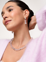 Чокер "Plane charm" с розовым кварцем