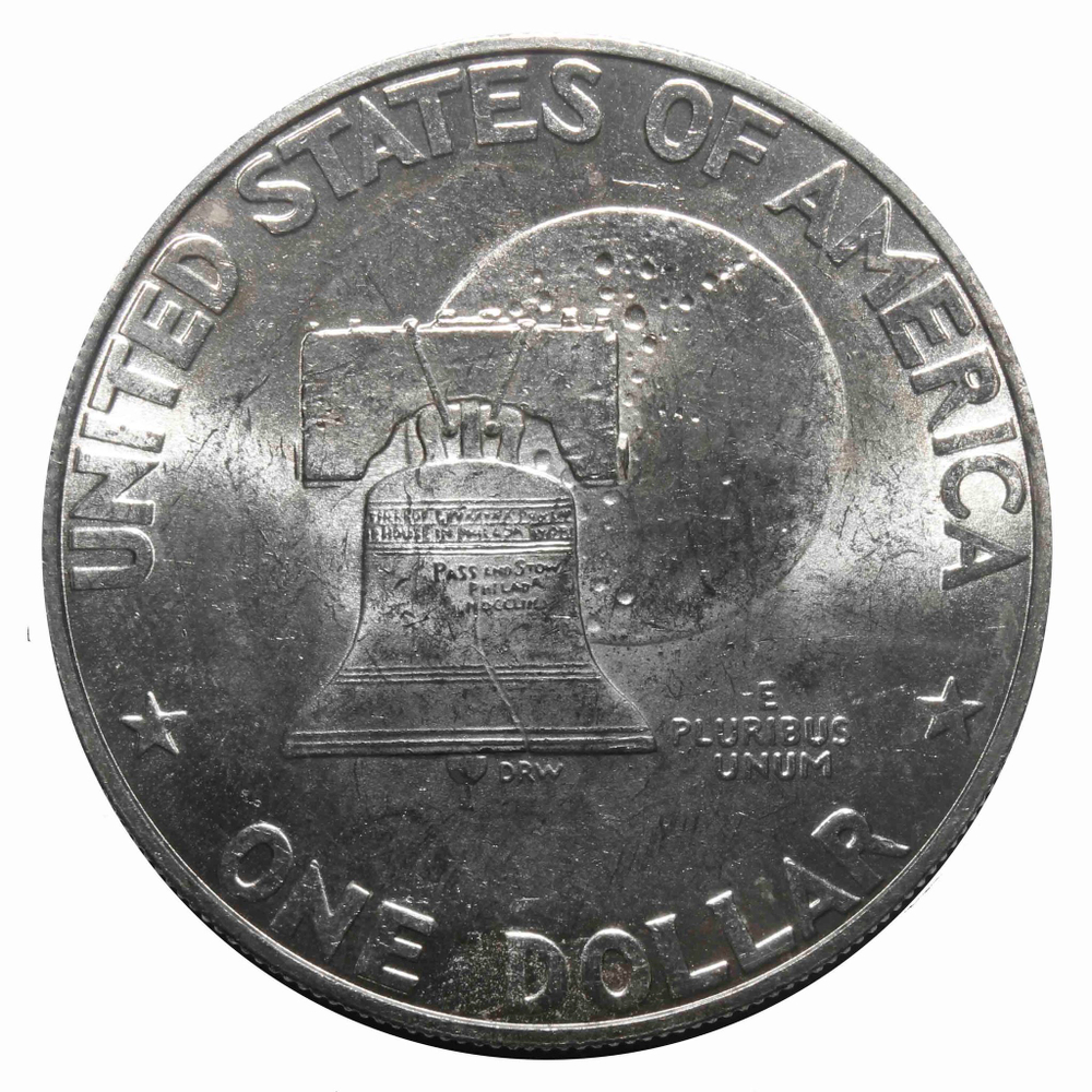 1 доллар 1976 год, США, Эйзенхауэр, Колокол Свободы (S). AU