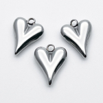 Подвеска Сердце, сталь, размер 15*12 мм, цена за 1 шт
