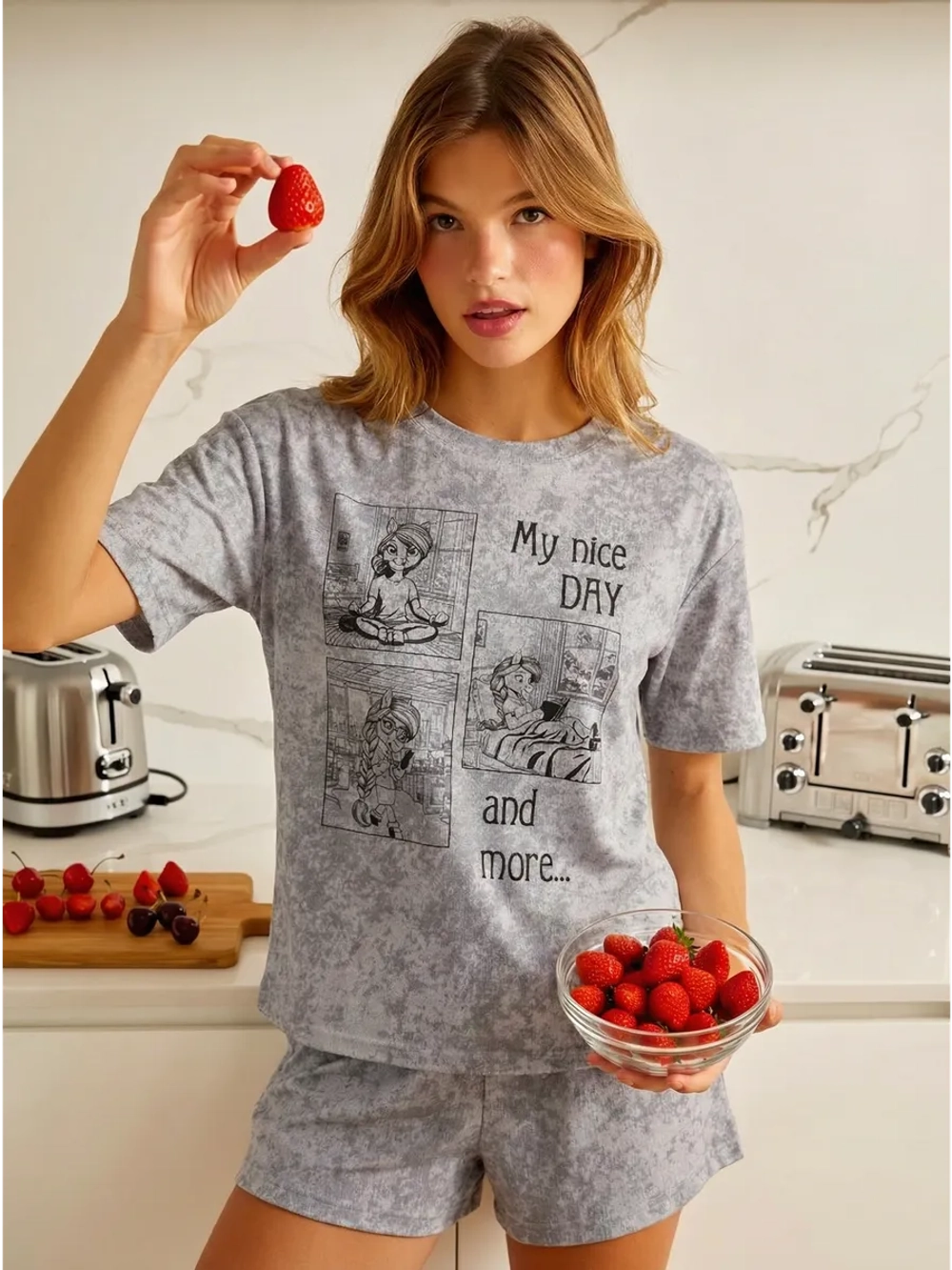 Пижама женская с шортами