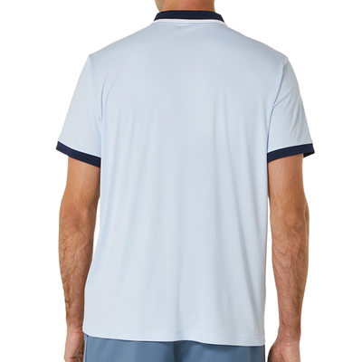 Мужское теннисное поло Asics Court Polo Shirt - soft sky/midnight