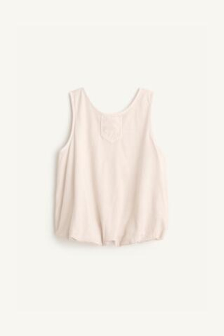 ZARA МАЙКА С КРУГЛЫМ ВЫРЕЗОМ, БЕЛЫЙ