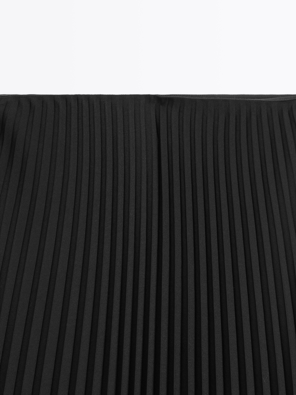 Massimo Dutti Длинная плиссированная юбка, черный