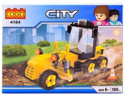 Конструктор блочный Кого Город 100эл., коробка 4184