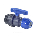 Кран шаровой компрессионный ПЭ Дн 32х1/2" ВР Ру10 RTP (РосТурПласт) 14397
