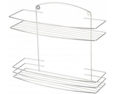 Полка для ванной комнаты настенная Lecco 35*13*7,5см, хром. металл, 310850, Рыжий Кот