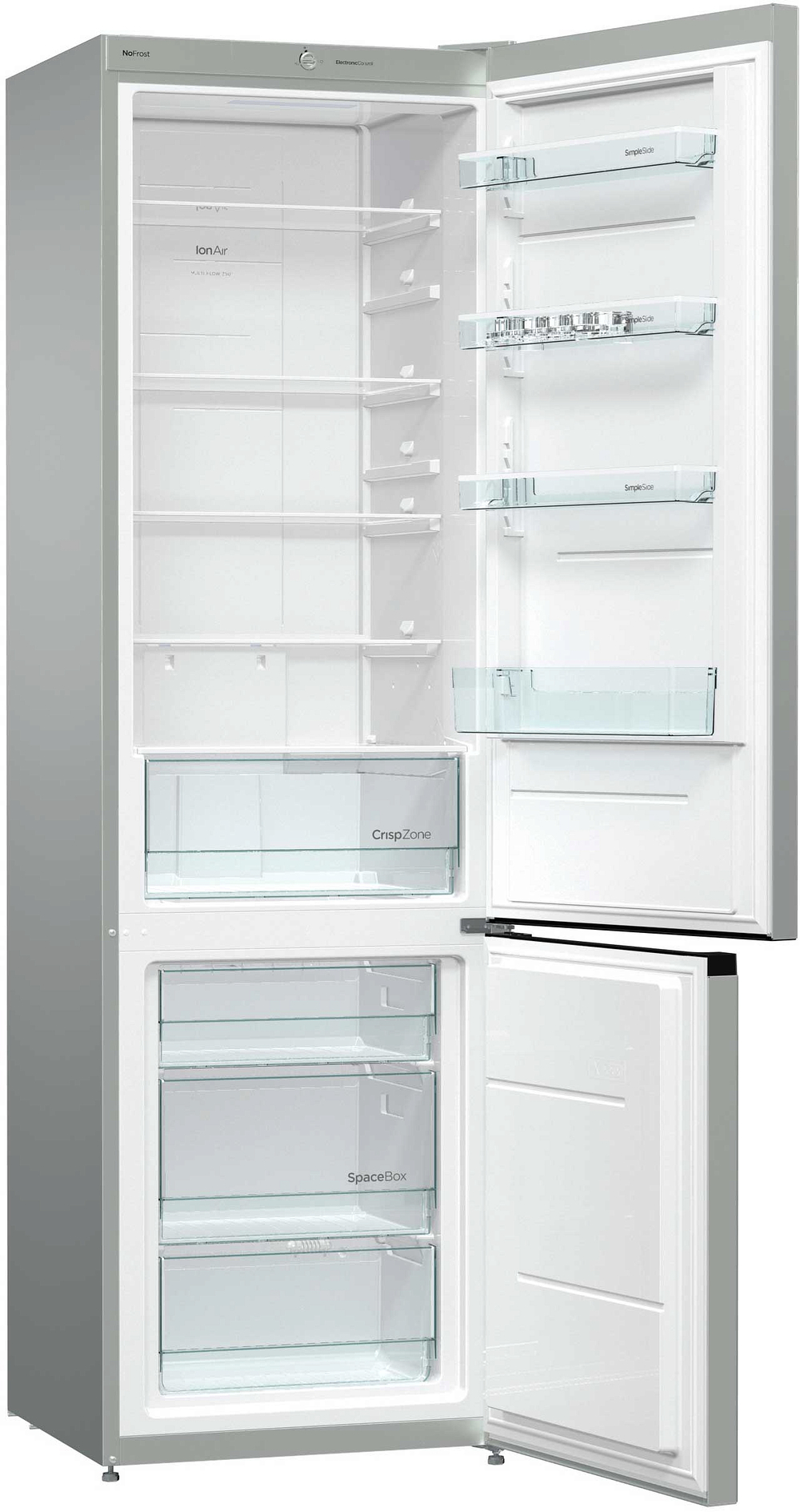 Отдельностоящий двухкамерный холодильник Gorenje NRK621PS4