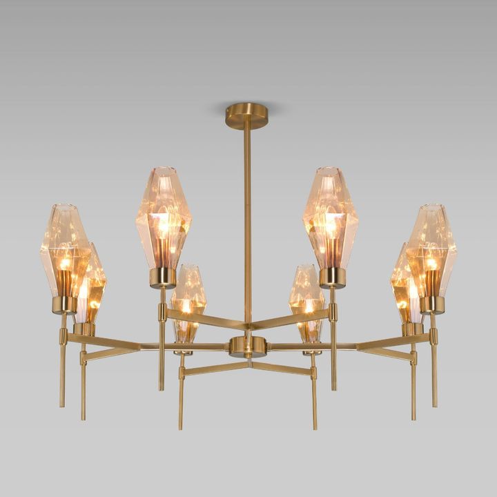 Потолочная люстра Eurosvet Prism 60143/8 латунь