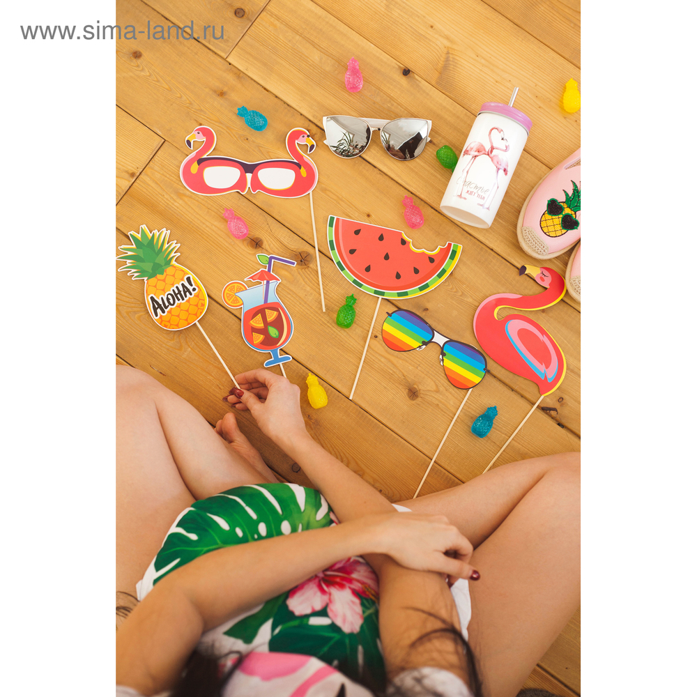 Набор фотобутафории "Гавайский день рождения"