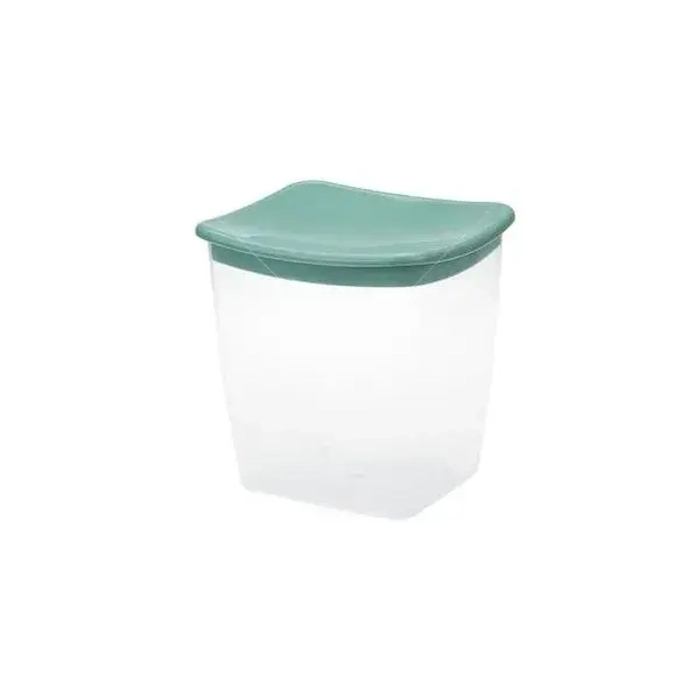 Емкость для сыпучих продуктов квадратная 1л Фисташковый 0,13,115х0,125м