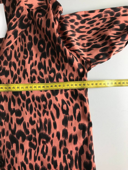 Блузка с ярким принтом, маркировка S, визуально на 44 размер