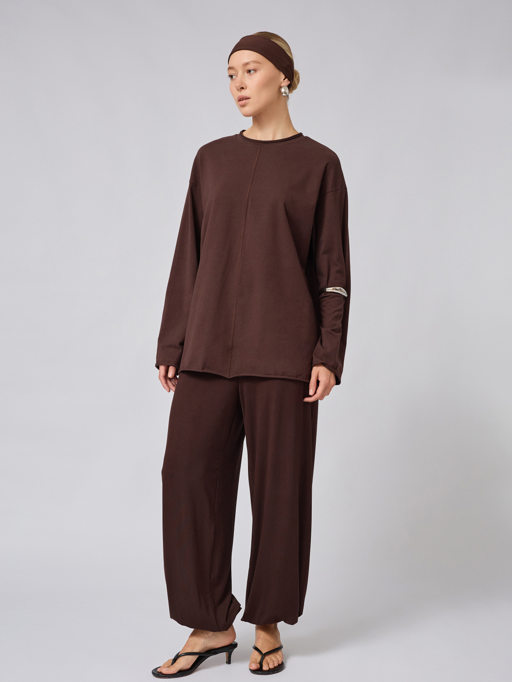 Брюки алладины из вискозы