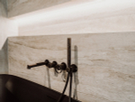 Смеситель для ванны/душа Gessi Anello, настенный, однорычажный, встраиваемый, h245 мм, внешняя часть, цвет Finox Brushed Nickel