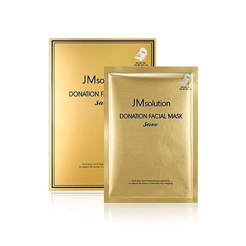 Тканевая маска с пептидами укрепляющая JMSOLUTION Donation Facial Mask Save