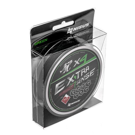 Шнур Extrasense X4 PE Green 150m 3/46LB 0.30mm (N-ES-X4-3/46LB) NISUS