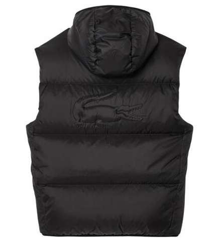 Теннисная жилетка Lacoste Water-Repellent Short Puffed - black