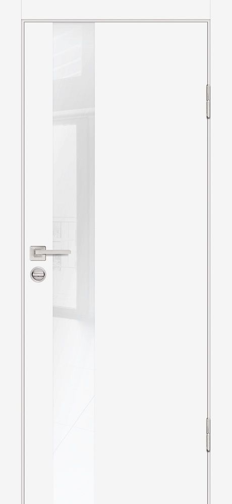 Дверь P-10 / Цвет Белый / белоснежный лакобель / Двери PROFILO PORTE