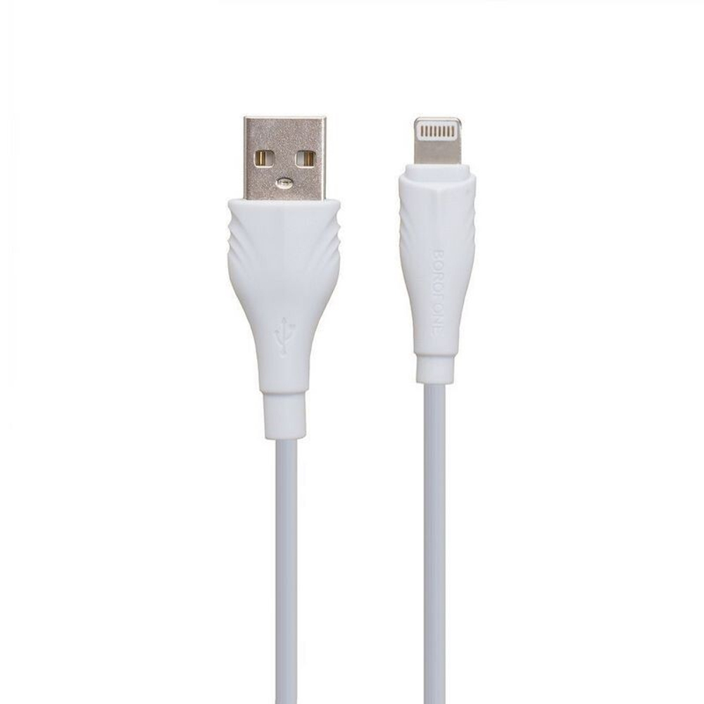 Кабель USB - Lightning BOROFONE BX18 (белый) 1м