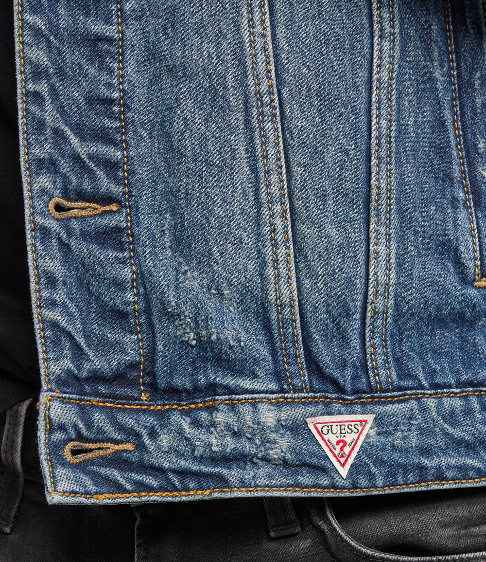 джинсовая куртка dillon GUESS - голубой(M2GXN1 D2IU0)