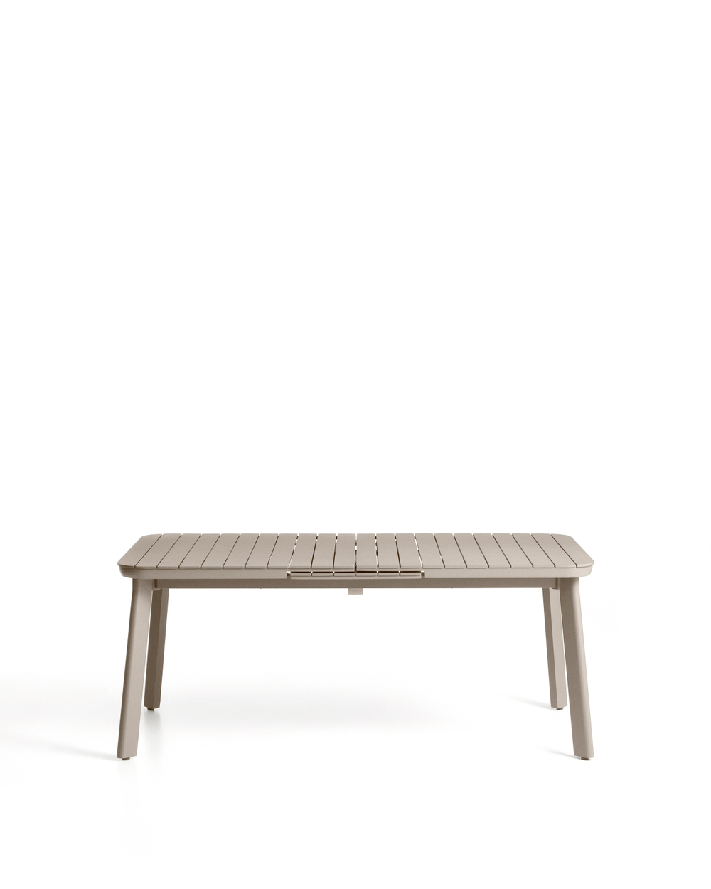 Раздвижной уличный стол Izola из алюминия с бежевой отделкой, 185 (235) x 100 см