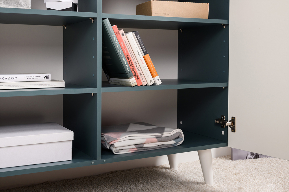 Комод Либера 16.230.01, Бензин, Белый шагрень