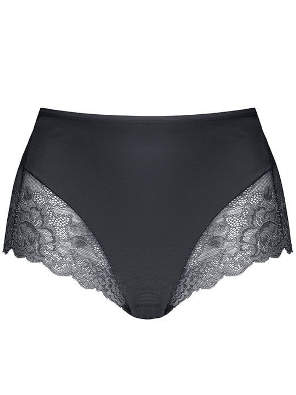 Трусики-слипы с кружевом Greta (Размер: XXL) (Цвет: черный)
