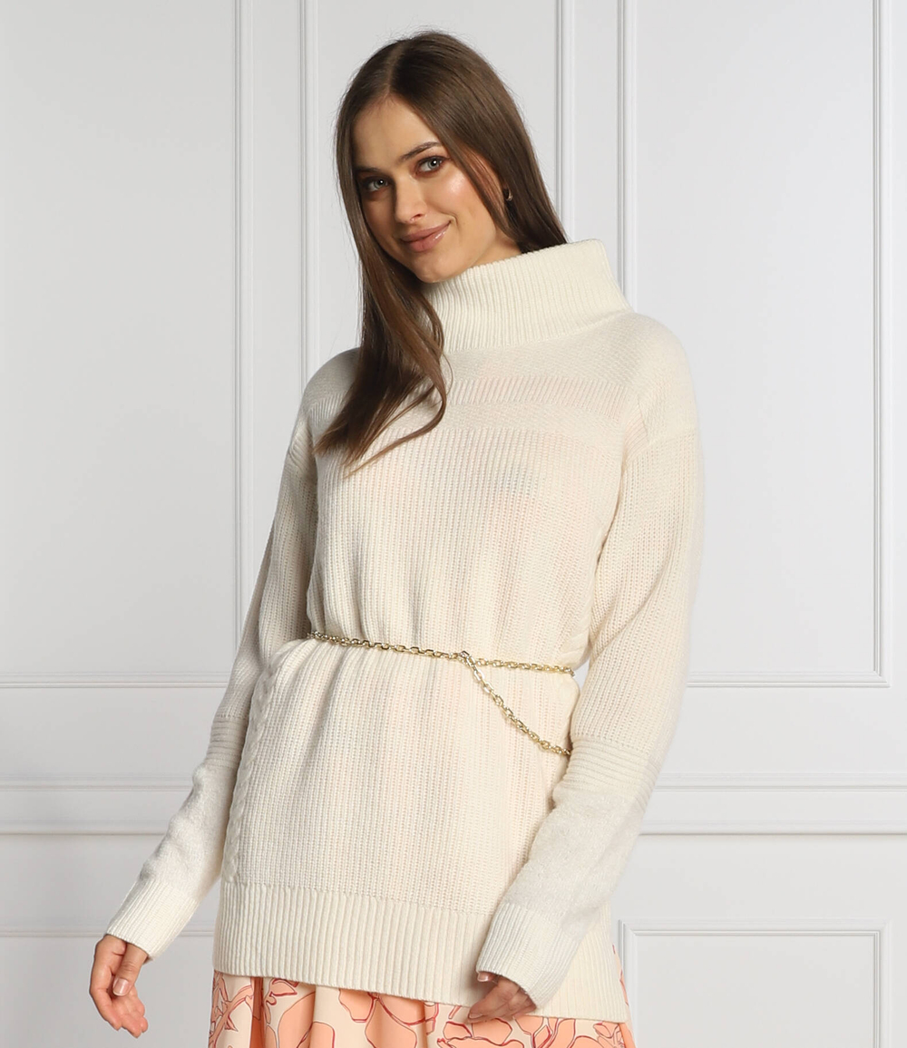 Хлопковый свитер Marc Cain - кремовый (TS 41.16 M75)