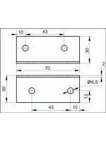Уголки металлические крепежные L30 для мебельных конструкций