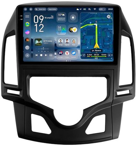 Магнитола для Hyundai i30 1 2007-2012 (климат) - Teyes CC4-PRO монитор 9.5" 2K QLED на Android 13, Snapdragon 778G, AI, CarPlay, DSP, 4G SIM-слот
