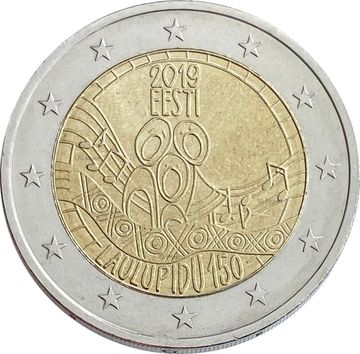 2 евро 2019 Эстония «150 лет первому Эстонскому празднику песни»
