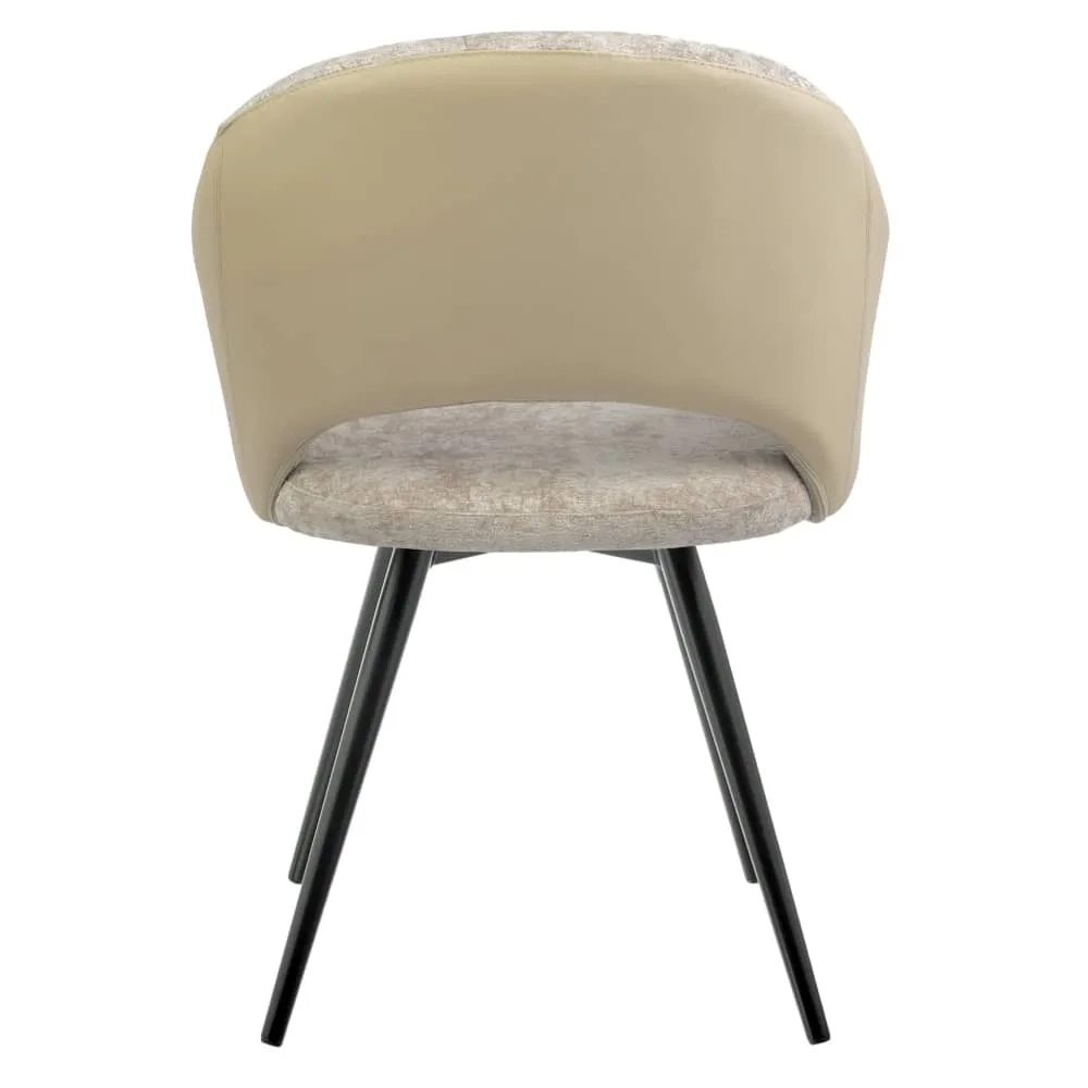 Стул Bradex Home Bruno латте шенилл с экокожей с поворотным механизмом