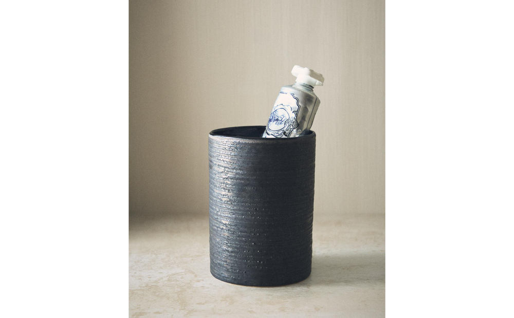 Zara Home мыльница, керамика, чёрный