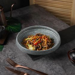 Салатник 840 мл d 23 см h5,6 см глазурь Glossy Stone Untouched Taiga P.L. Proff Cuisine [1]