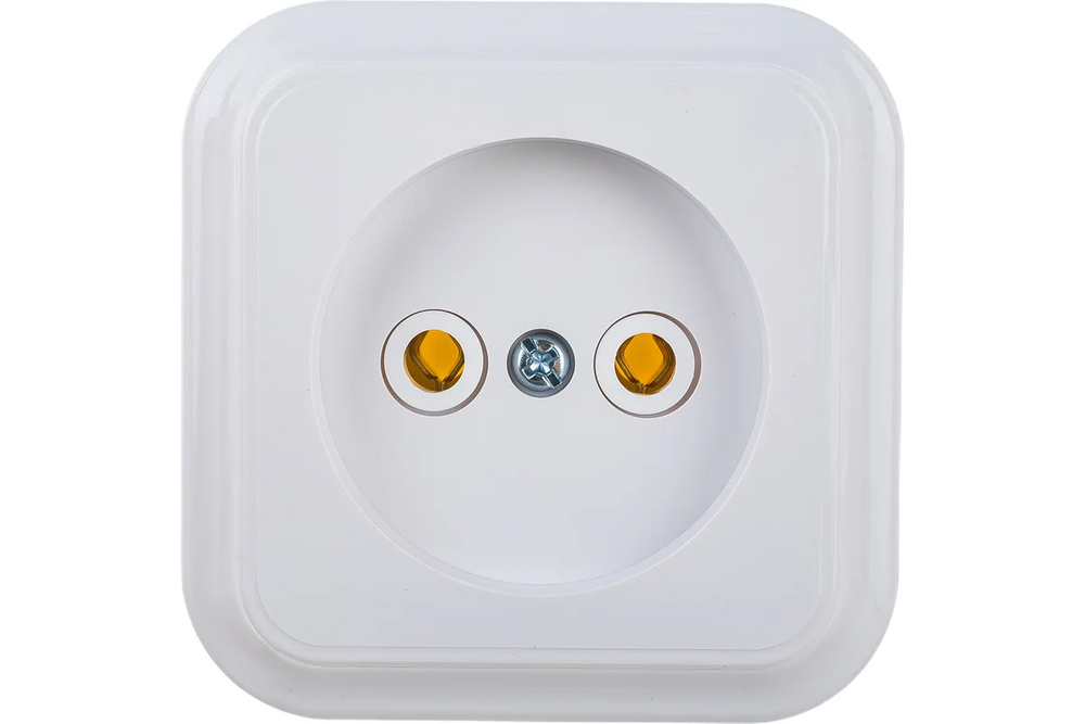 Розетка 1 местная Bylectrica ПРАЛЕСКА 16А б/з белая