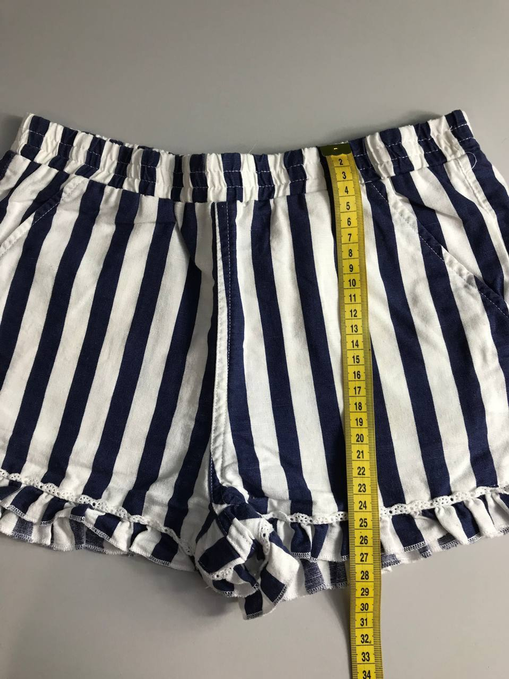 Шорты Original Marines льняные в полоску, на 13/14 лет