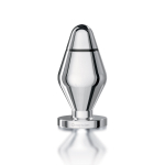 Анальная втулка для электростимуляции Little John - 9 см. (Цвет: серебро)