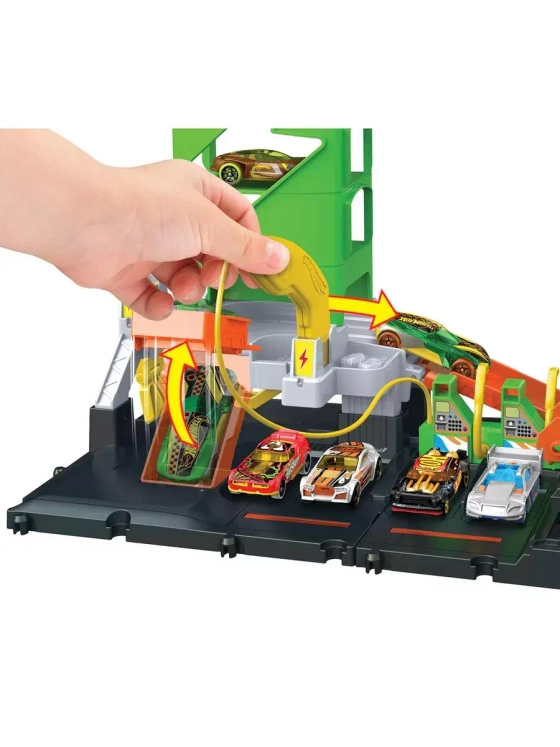 Набор Хот Вилс Заправочная станция для суперзарядки HTN79