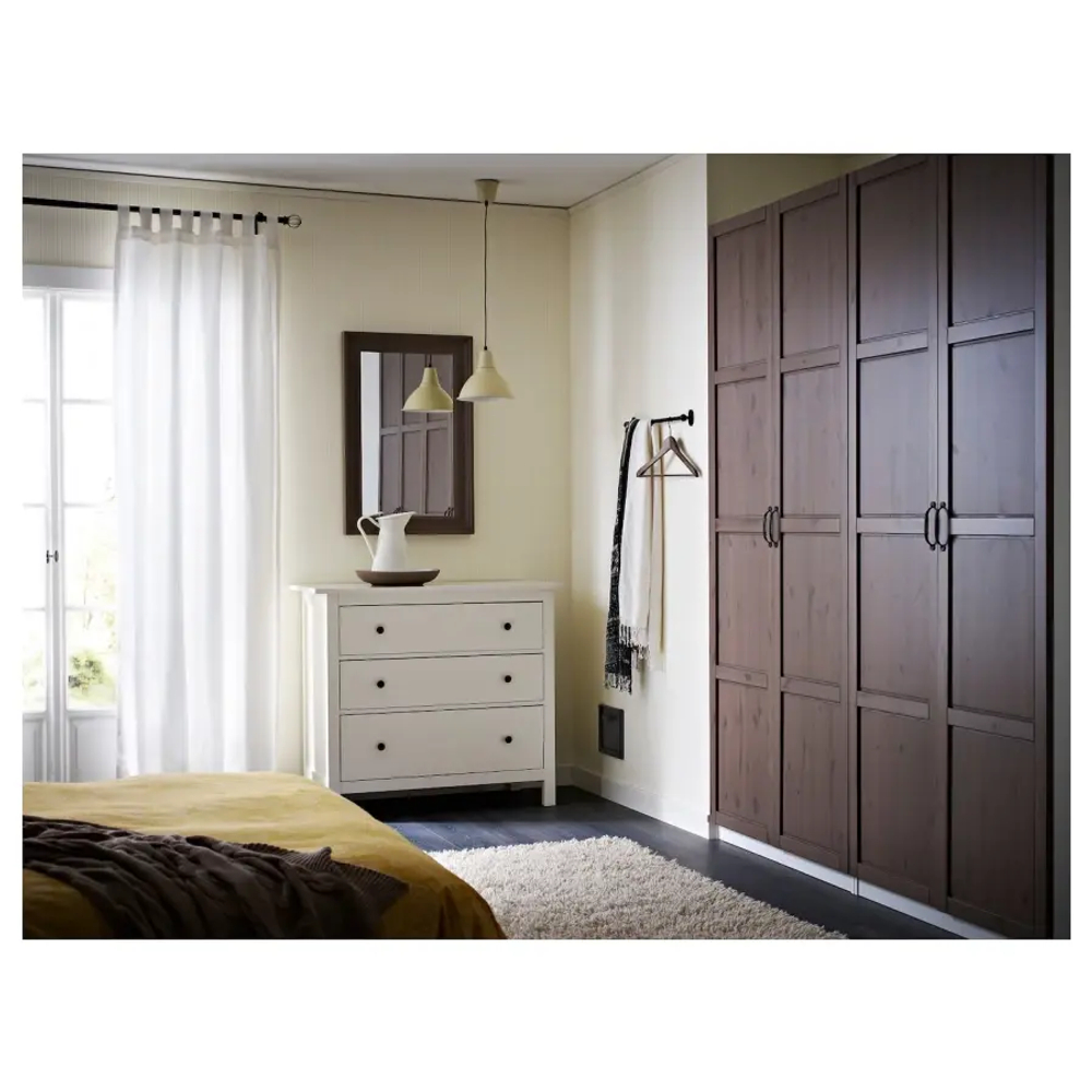 Комод с 3 ящиками - IKEA HEMNES, 96x108 см, белый, ХЕМНЭС ИКЕА