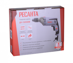 Дрель ударная ДУ-15/950М Ресанта.