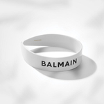 Balmain Hair Couture Ободок белый Limited Edition Acetate Headband Large FW24