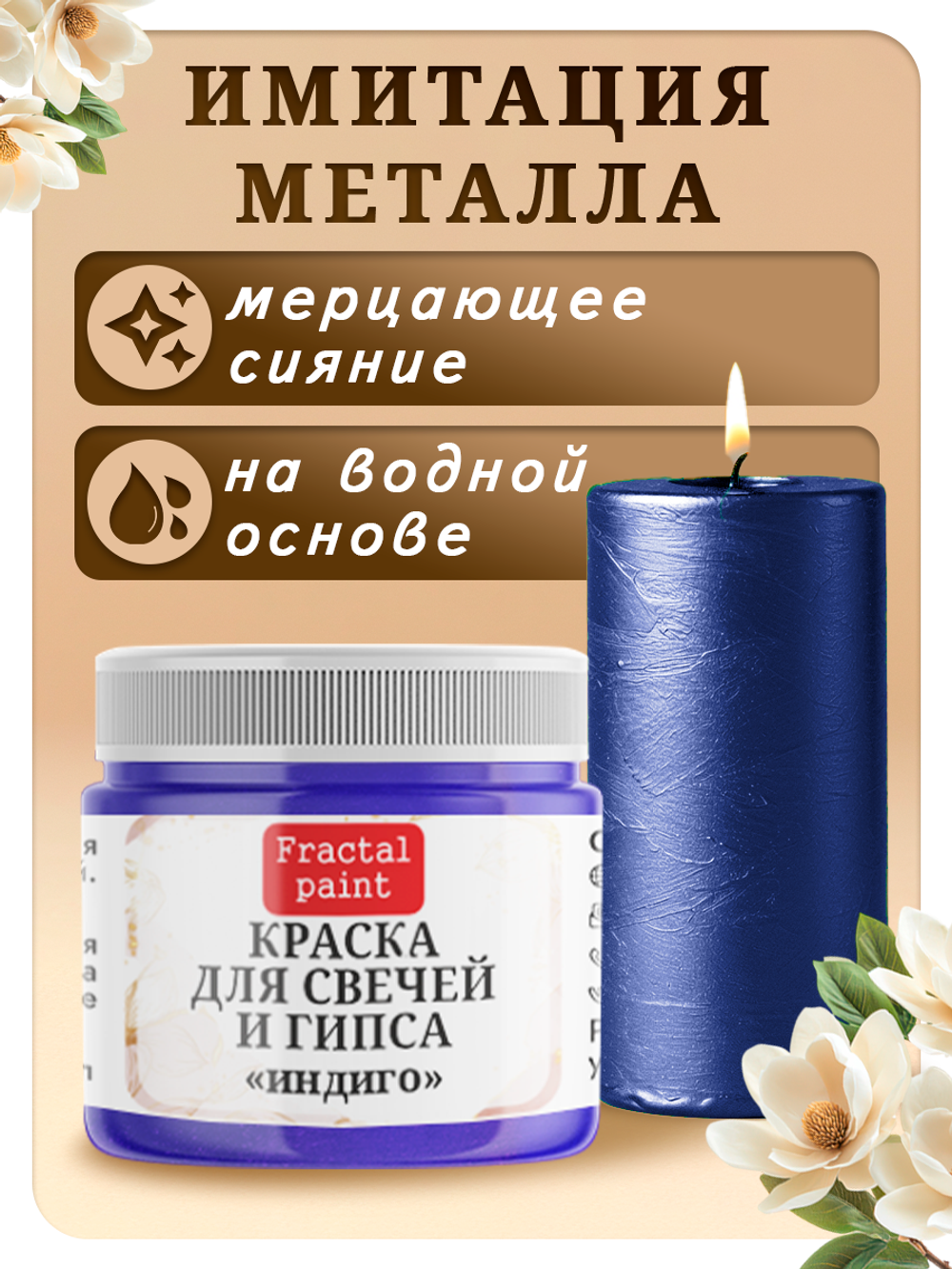 Краска для свечей и гипса «Индиго»